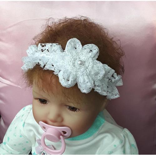 Baby Haarband zur Taufe eines Mädchen